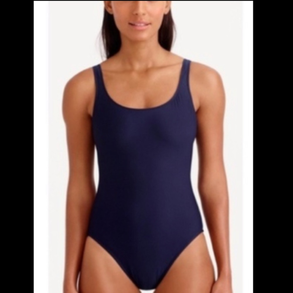 J Crew 🆕 size 2 4 scoopback one piece swim f8848